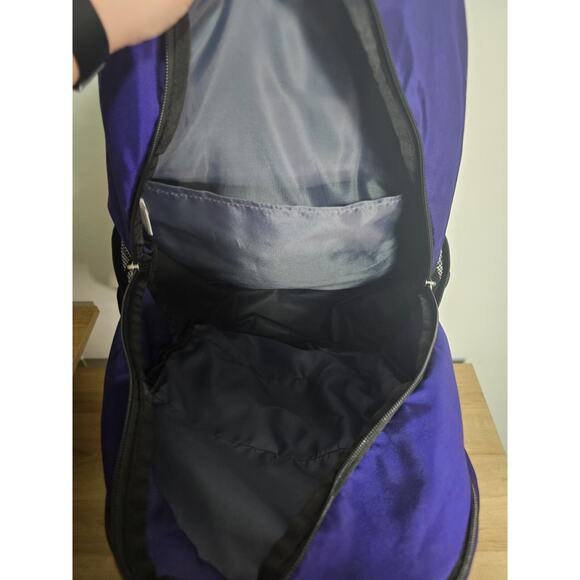 Adidas Lrg Backpack Purple School Hiking Utility TravelBottlePockets Embroidered - Picture 6 of 9